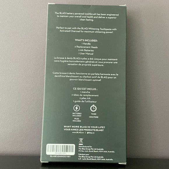 BLAQ Battery Powered Toothbrush - Picture 4 of 6